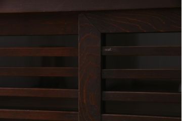 アンティーク家具　明治大正期　ヒノキ材　小振り　味わい深い帳場箪笥のローボード(収納棚、テレビ台)