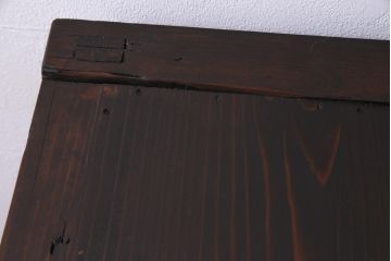アンティーク家具　明治期　ヒノキ材　堅牢さと品格が漂うリメイク帳場箪笥(時代箪笥、収納棚、戸棚)
