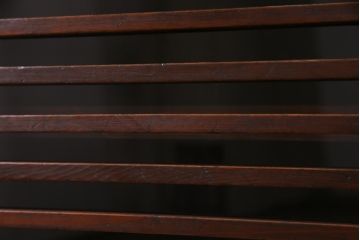 アンティーク家具　明治期　ヒノキ材　堅牢さと品格が漂うリメイク帳場箪笥(時代箪笥、収納棚、戸棚)