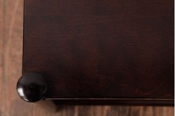 中古　北海道民芸家具　シンプルな板座のスツール(花台、サイドテーブル)