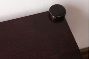 中古　北海道民芸家具　シンプルな板座のスツール(花台、サイドテーブル)