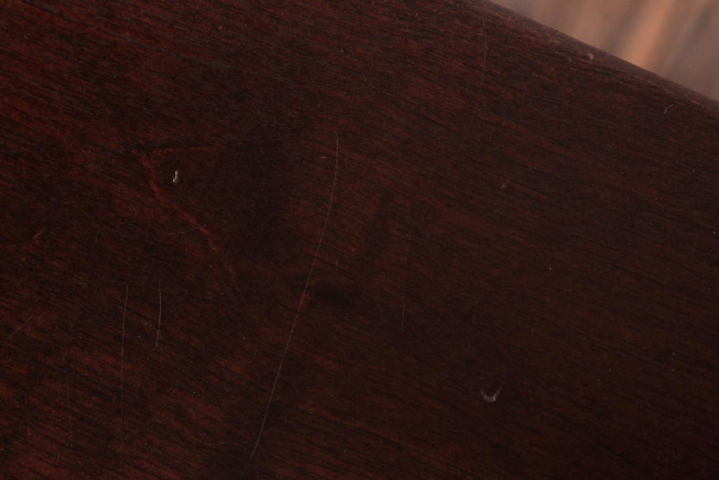 中古　北海道民芸家具　シンプルな板座のスツール(花台、サイドテーブル)