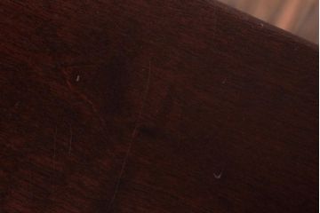 中古　北海道民芸家具　シンプルな板座のスツール(花台、サイドテーブル)