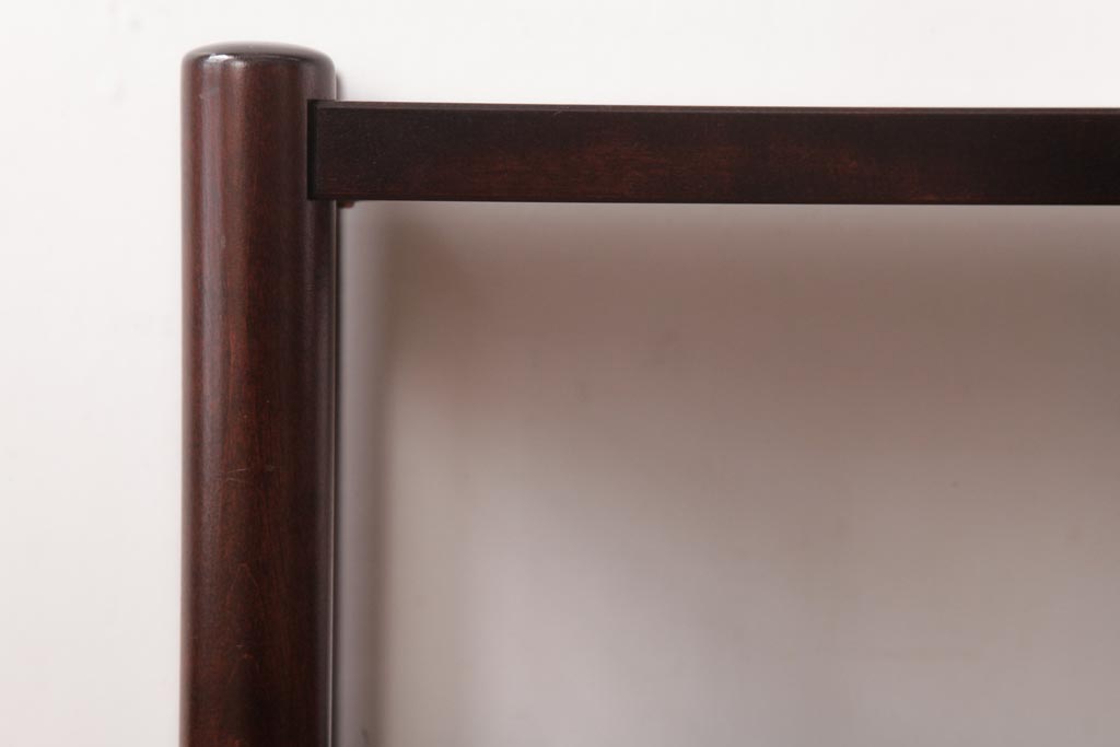 中古　北海道民芸家具　シンプルな板座のスツール(花台、サイドテーブル)