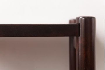 中古　北海道民芸家具　シンプルな板座のスツール(花台、サイドテーブル)