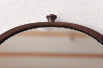 中古　軽井沢彫り　大阪屋家具店　桜の彫刻が美しい姫鏡台(卓上ドレッサー、メイクボックス)