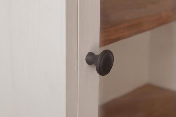 ペイント家具　レトロ　可愛らしい色合いのウォールキャビネット(壁掛け収納棚、吊り棚)