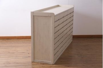 ペイント家具　レトロ家具　40杯　たっぷり収納できるシンプルな書類ケース(チェスト、サイドボード、引き出し)