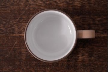 アンティーク雑貨　イギリスビンテージ　HORNSEA(ホーンジー)　CORAL(コーラル)　カップ&ソーサー2客セット(洋食器)(R-036410)