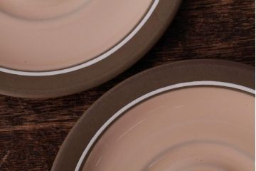 アンティーク雑貨　イギリスビンテージ　HORNSEA(ホーンジー)　CORAL(コーラル)　カップ&ソーサー2客セット(洋食器)(R-036410)