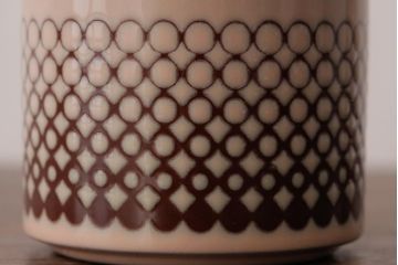 アンティーク雑貨　イギリスビンテージ　HORNSEA(ホーンジー)　CORAL(コーラル)　カップ&ソーサー2客セット(洋食器)(R-036411)