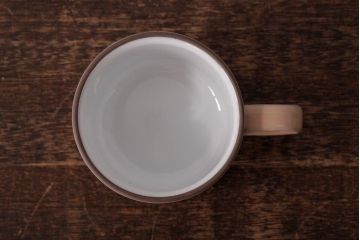 アンティーク雑貨　イギリスビンテージ　HORNSEA(ホーンジー)　CORAL(コーラル)　カップ&ソーサー2客セット(洋食器)(R-036411)