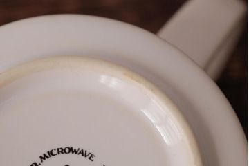 アンティーク雑貨　イギリスビンテージ　HORNSEA(ホーンジー)　LINEAR(リニア)　カップ&ソーサー2客セット(洋食器)(R-036412)