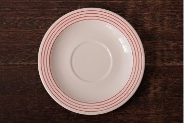 アンティーク雑貨　イギリスビンテージ　HORNSEA(ホーンジー)　LINEAR(リニア)　カップ&ソーサー2客セット(洋食器)(R-036412)