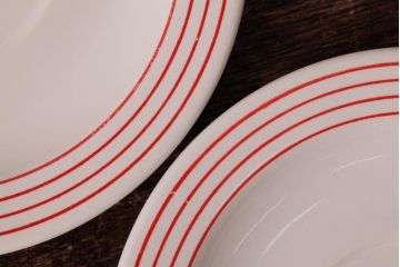 アンティーク雑貨　イギリスビンテージ　HORNSEA(ホーンジー)　LINEAR(リニア)　カップ&ソーサー2客セット(洋食器)(R-036412)