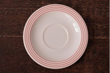 アンティーク雑貨　イギリスビンテージ　HORNSEA(ホーンジー)　LINEAR(リニア)　カップ&ソーサー2客セット(洋食器)(R-036413)