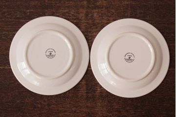 アンティーク雑貨　イギリスビンテージ　HORNSEA(ホーンジー)　LINEAR(リニア)　カップ&ソーサー2客セット(洋食器)(R-036413)