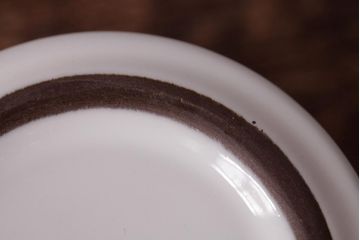 アンティーク雑貨　イギリスビンテージ　HORNSEA(ホーンジー)　ALASKA(アラスカ)　カップ&ソーサー3客セット(洋食器)(R-036415)