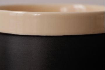 アンティーク雑貨　イギリスビンテージ　HORNSEA(ホーンジー)　EBONY(エボニー)　カップ&ソーサー2客セット(洋食器)(R-036416)