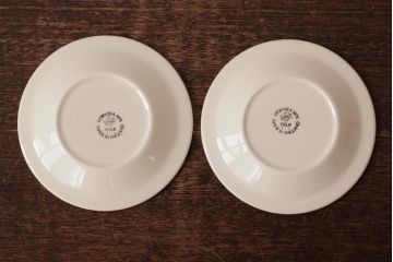 ヴィンテージ雑貨　イギリスビンテージ　Hornsea(ホーンジー)　FLEUR(フルール)　カップ&ソーサー2客セット(R-036418)