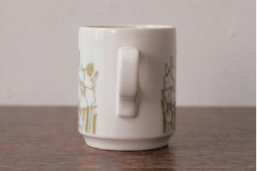 ヴィンテージ雑貨　イギリスビンテージ　Hornsea(ホーンジー)　FLEUR(フルール)　カップ&ソーサー3客セット(R-036419)