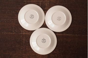 ヴィンテージ雑貨　イギリスビンテージ　Hornsea(ホーンジー)　FLEUR(フルール)　カップ&ソーサー3客セット(R-036419)
