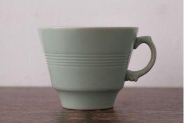 ビンテージ雑貨　イギリスヴィンテージ　Woods ware(ウッズウエア)　Beryl(ベロル)　カップ&ソーサー2客セット(R-036420)