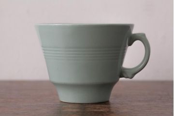ビンテージ雑貨　イギリスヴィンテージ　Woods ware(ウッズウエア)　Beryl(ベロル)　カップ&ソーサー2客セット(R-036421)