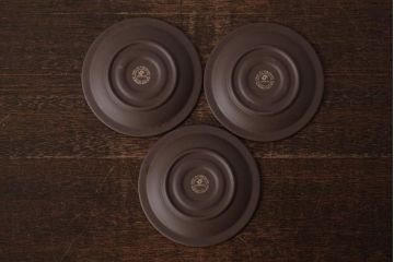 ヴィンテージ雑貨　イギリスビンテージ　HORNSEA(ホーンジー)　Cornrose(コーンローズ)　カップ&ソーサー3客セット(デミタスカップ)(R-036422)
