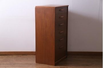 ヴィンテージ家具　イギリス　austinsuite(オースティンスイート)社　チーク材の温かみが魅力のチェスト(引き出し、ビンテージ)