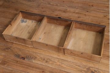 和製　アンティーク家具　前板ケヤキ材　モールガラス入り　味わい深い風合いが格好いいリメイクテレビ台(ローボード、収納棚、テレビボード)