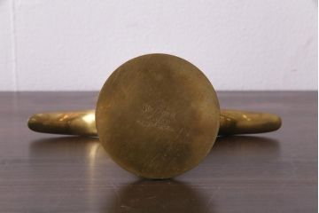 ヴィンテージ雑貨　スウェーデン　Ystad(イスタッド)社　真鍮製　リリーモチーフのキャンドルスタンド2個セット(ビンテージ)