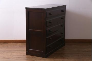 当店リメイク家具　北海道民芸家具　和室にも洋室にも合うチェスト(引き出し、タンス)