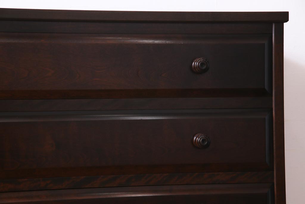 当店リメイク家具　北海道民芸家具　和室にも洋室にも合うチェスト(引き出し、タンス)