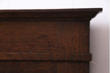 イギリスアンティーク家具　オーク材　重厚な木の味わいのウォッシュスタンド(洗面台、サイドボード、キャビネット)
