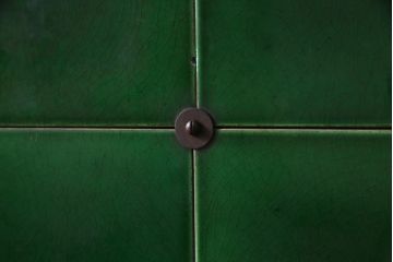 イギリスアンティーク家具　オーク材　重厚な木の味わいのウォッシュスタンド(洗面台、サイドボード、キャビネット)