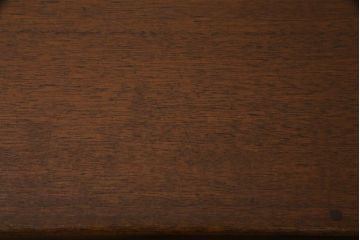 アンティーク家具　昭和レトロ　ラワン材　ワイドサイズの両袖デスク(机、在宅ワーク、在宅用カウンター)