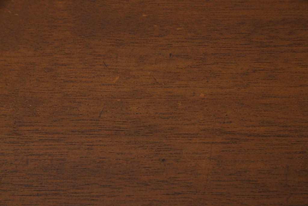 アンティーク家具　昭和レトロ　ラワン材　ワイドサイズの両袖デスク(机、在宅ワーク、在宅用カウンター)