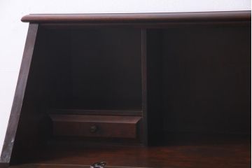 絶版品!　北海道民芸家具　風格漂う両袖ライティングビューロー(デスク、在宅ワーク、在宅用両袖机)(1)