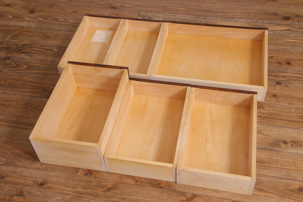 絶版品!　北海道民芸家具　風格漂う両袖ライティングビューロー(デスク、在宅ワーク、在宅用両袖机)(1)