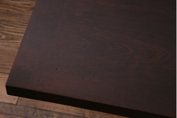 絶版品!　北海道民芸家具　風格漂う両袖ライティングビューロー(デスク、在宅ワーク、在宅用両袖机)(1)