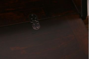 絶版品!　北海道民芸家具　風格漂う両袖ライティングビューロー(デスク、在宅ワーク、在宅用両袖机)(1)