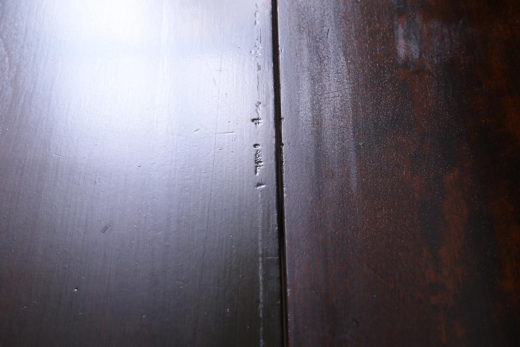 絶版品!　北海道民芸家具　風格漂う両袖ライティングビューロー(デスク、在宅ワーク、在宅用両袖机)(1)