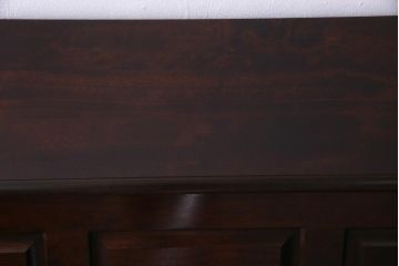 絶版品!　北海道民芸家具　風格漂う両袖ライティングビューロー(デスク、在宅ワーク、在宅用両袖机)(1)