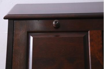 絶版品!　北海道民芸家具　風格漂う両袖ライティングビューロー(デスク、在宅ワーク、在宅用両袖机)(1)