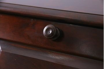 絶版品!　北海道民芸家具　風格漂う両袖ライティングビューロー(デスク、在宅ワーク、在宅用両袖机)(1)