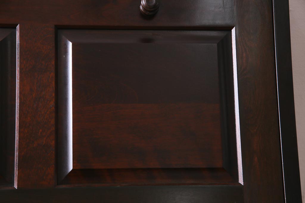 絶版品!　北海道民芸家具　風格漂う両袖ライティングビューロー(デスク、在宅ワーク、在宅用両袖机)(1)