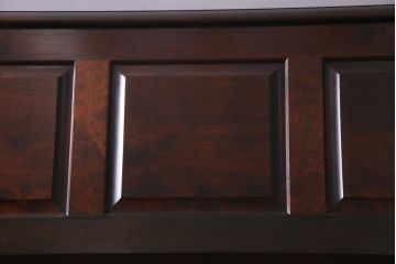 絶版品!　北海道民芸家具　風格漂う両袖ライティングビューロー(デスク、在宅ワーク、在宅用両袖机)(1)