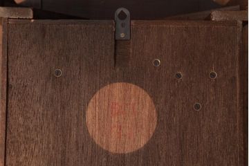 アンティーク雑貨　昭和レトロ　EIKEISHA(栄計舎)　SUPER DELUXE　手巻き式　30DAY　振り子時計(柱時計、壁掛け時計)(1)