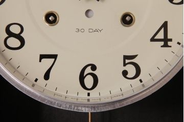 アンティーク雑貨　AICHI(アイチ、愛知時計電機)　手巻き式　30DAY　Super　Eight　掛け時計(柱時計、振り子時計)